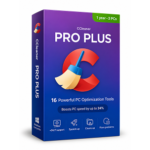 CCleaner Professional Plus software box